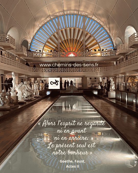 LE présent seul est notre bonheur Goethe