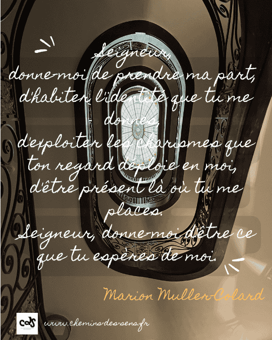 CDS Prière prendre sa part Marion Muller Colard CDS Prière prendre sa part Marion Muller Colard