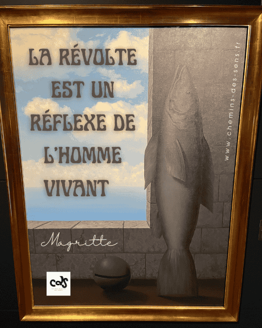 CDS La révolte est un réflexe de l’homme vivant Magritte<br />

