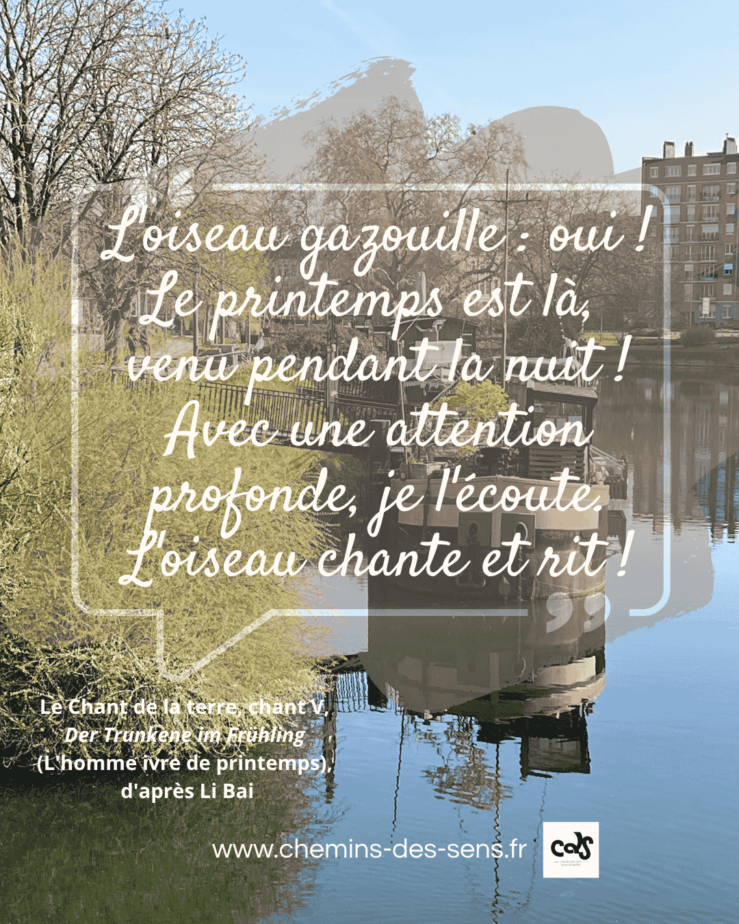 CDS accueillir le printemps Li Bai