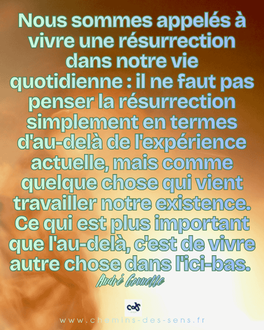 CDS Résurrection au quotidien André Gounelle