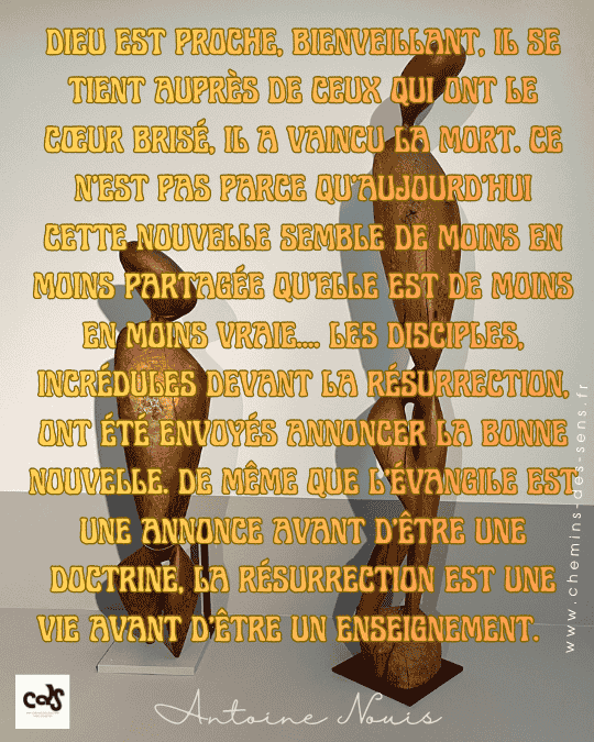 CDS la résurrection est une vie avant d'être un enseignement Antoine Nouis