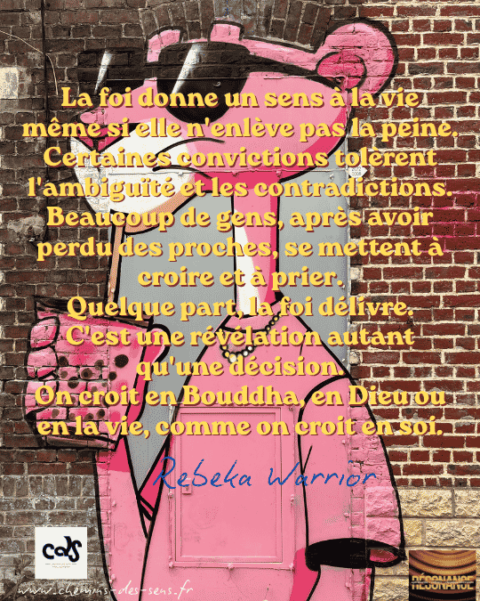CDS La foi donne un sens à la vie, la foi délivre Rebeka Warrior résonance
